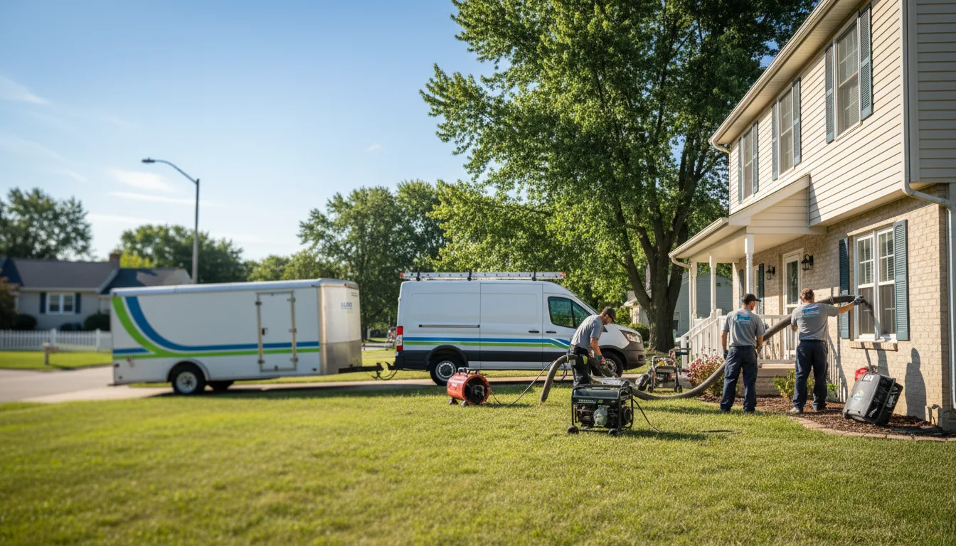 Flooded Basement Restoration And Cleanup With Repair in East Moline, IL near me